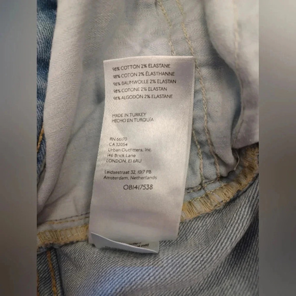 We The Free Light  Wash Denim Flare Mid Rise Jeans Size 28 - Picture 10 of 11